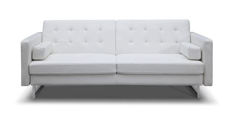 Coupon Sofa Bed White Leather